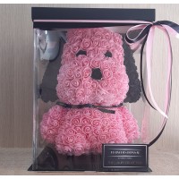 Μεγάλο ροζ-μαύρο Rose Dog E-Shop