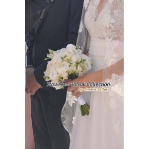 Νυφικες Ανθοδεσμες - Φρέζιες, λυσίανθος & παιώνιες Γάμος