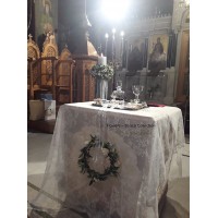 Στολισμος Εκκλησιας - Κοίμηση Θεοτόκου Σαρωνίδα  Στολισμός γάμου με ελιά