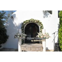 Στολισμος Κτηματος - Κτήμα Νεφέλες - Στολισμός γάμου με τριαντάφυλλα & pampas grass